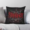 Slipknot Band Logo Quadratische Kissenhülle Polyester Leinen Samtmuster Reißverschluss Dekoration Dekokissenhülle Auto Sitzkissenbezug