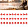 50ST/50ST/30ST Runda Fiskeflottörer Röd och Vit Fiskeflotta Fiskeredskap