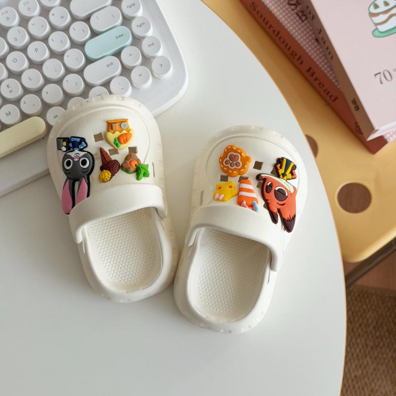 Kids' Crazy Animal Crocs - City Beach Closed-Toe Non-Slip Sandals for Boys & Girls