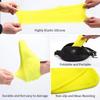 2PC Silicone Shoe Covers Waterproof Reusable Wear-resistant Anti-Slip for Outdoor Rainy Day Unisex Overshoes Weather Accessories