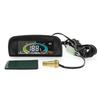 Digital Water Temperature Gauge+Voltage with Radiator Temp Joint Pipe Sensor Hose Adapter 2 IN 1 Car Meter Buzzing Flash Alarm