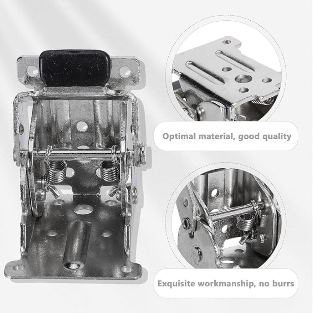 Self Locking Hinge 180 Degrees Easy To Use Hardware Parts Lock Extension Support for Sofa Leg Garage Tables Workbench Chair