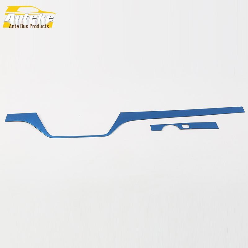 Fits 18 Komic Models: Stainless Steel Central Control Trim & Dashboard Decorative Strip Sticker.