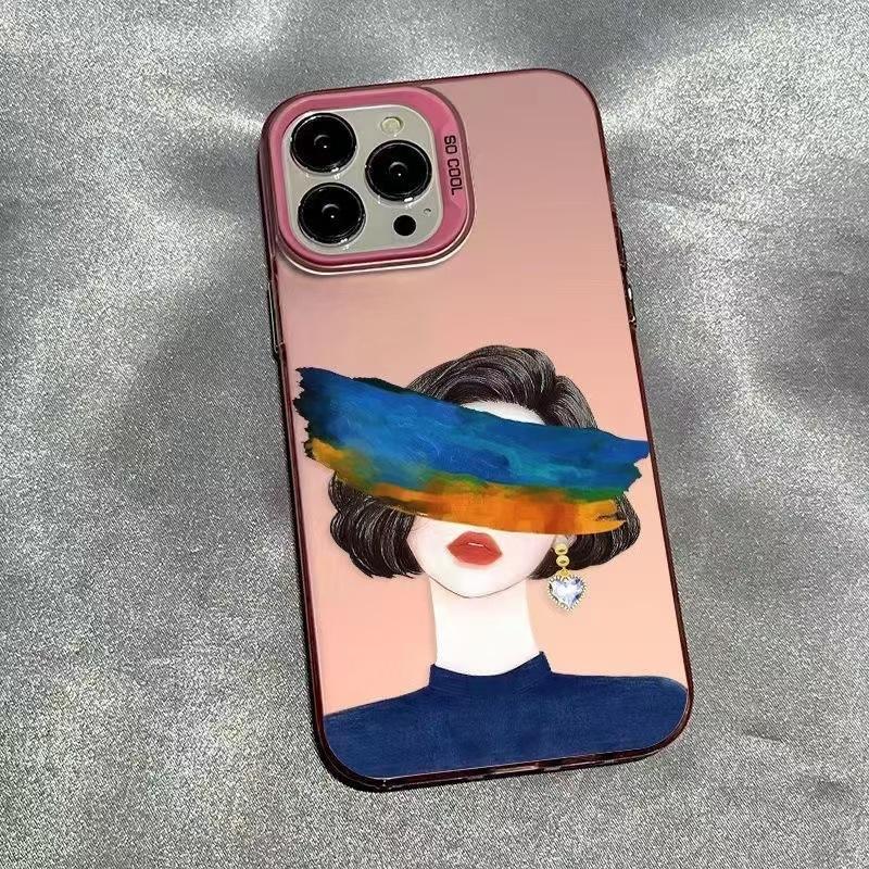 New Art Girl Applicable iPhone 17 Mobile Phone Case Apple 15promax/14 Anti-drop 13pro Personality 16