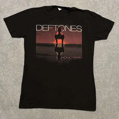 Camiseta de Algodón Unisex de Manga Corta con Cuello Redondo Deftones Koi No Yokan Tour