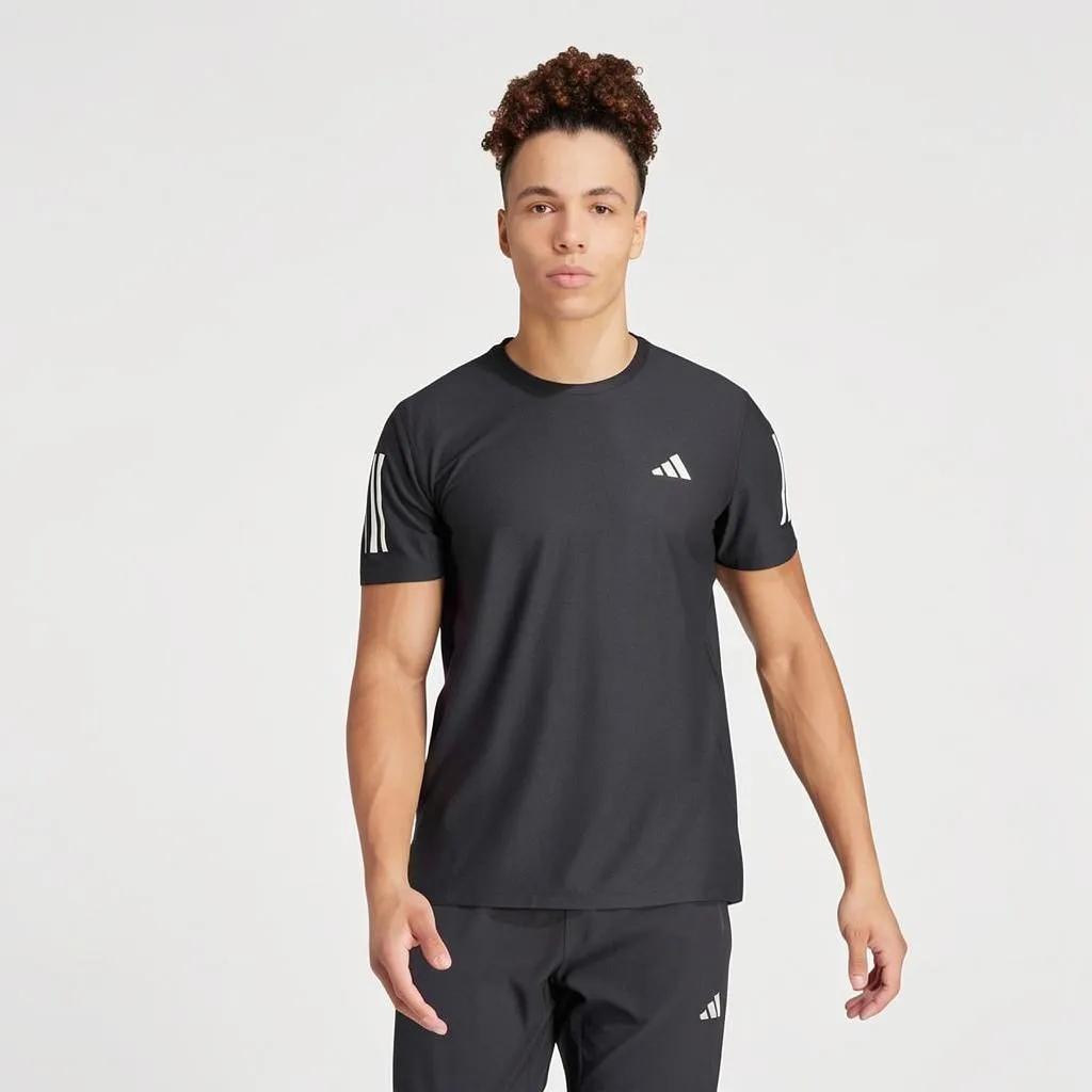 Adidas Own The Run T Shirt Men's Black (Unisex) T-Shirts 16286743 | Black