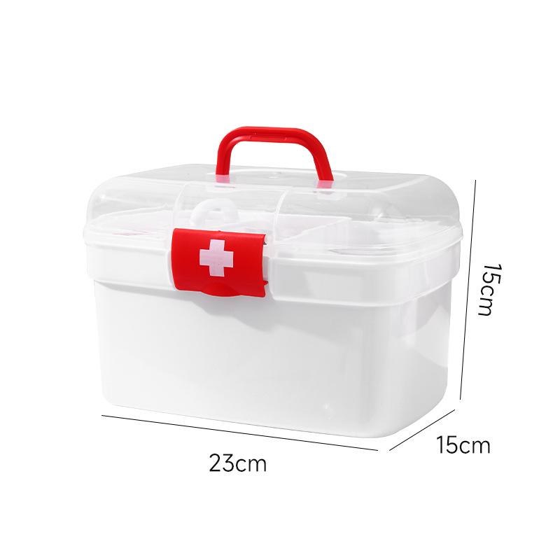 Family First Aid Kit: Large Capacity Multi-Layer Medicine Storage Box for Household and Children
