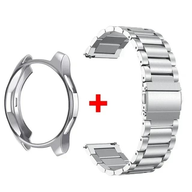 Bracelet + Boîtier pour Samsung Galaxy Watch 6 5 4 44mm 40mm Classic 46mm 42mm Bracelet en Acier Inoxydable Galaxy Watch 3 5 Pro 41 45mm Bracelet