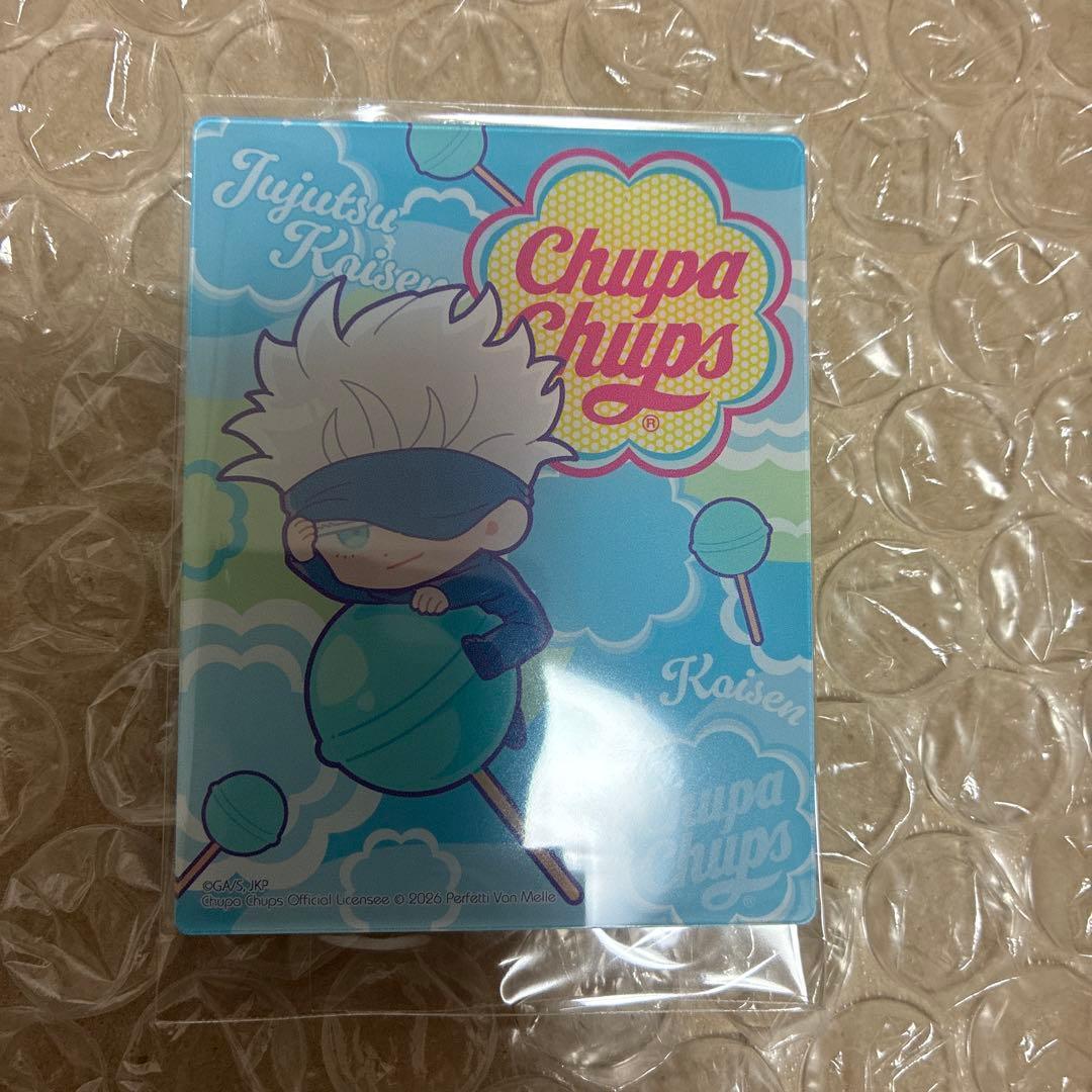 Used Jujutsu Kaisen Chupa Chups Collaboration Acrylic Card Satoru Gojo