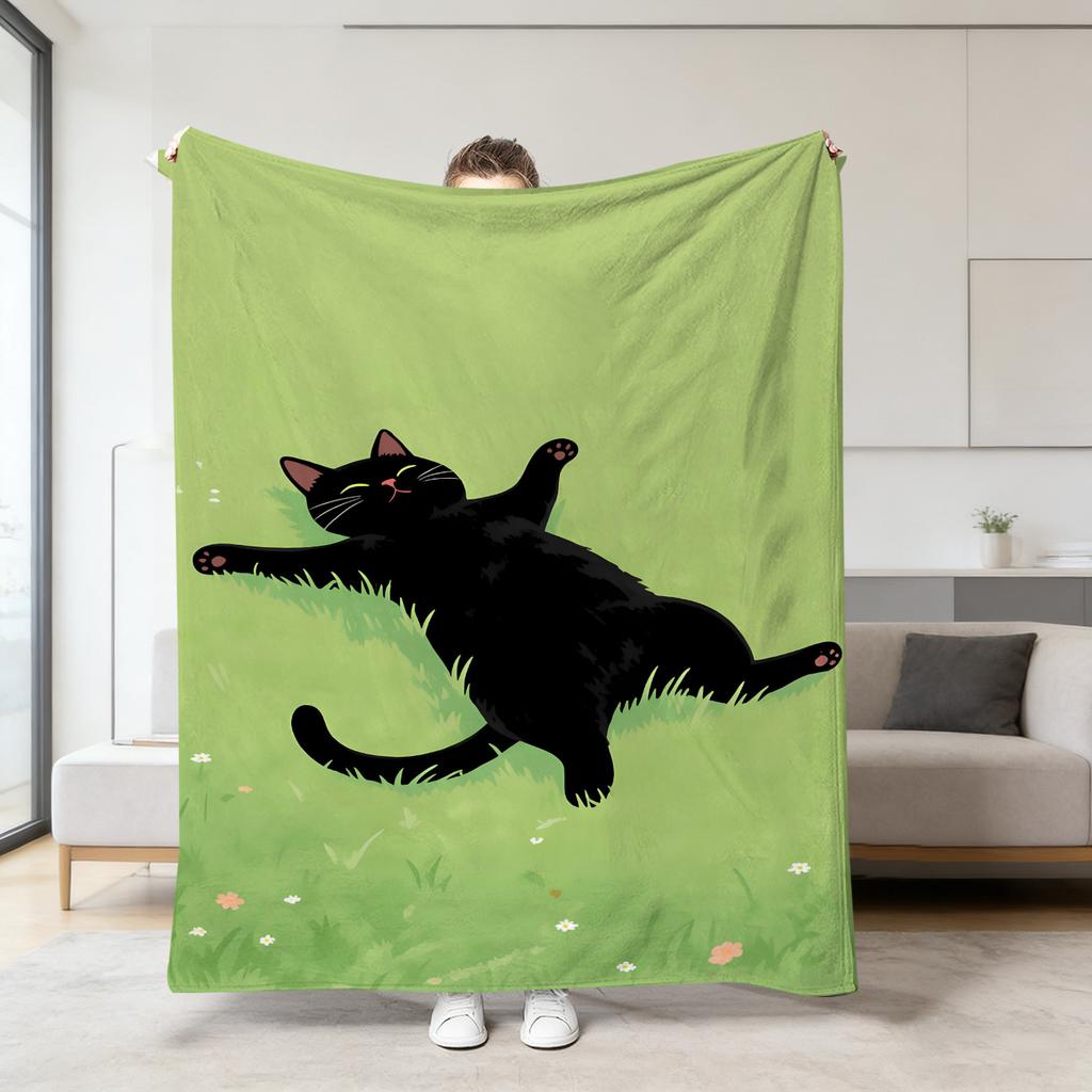 150*200cm Flannel Blanket, Thickened Blanket, Air-conditioned Nap Blanket