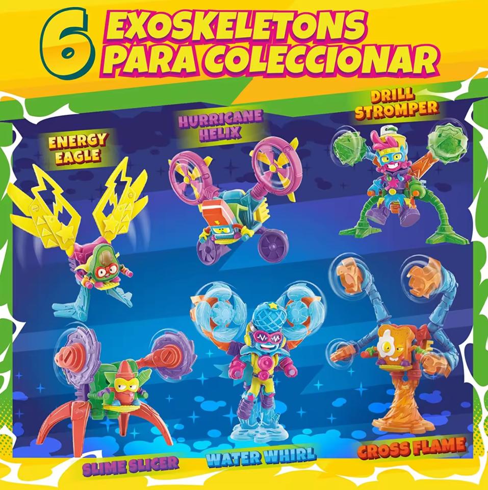 1pcs Neon Power Exoskeletons Limited Collection Superzings Action Figures Dolls Toys Model Kids Xmas Gift SUPERTHINGS series Poseable Articulated