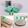2Pcs PLA Plastic Uppercase Lowercase Alphabet Clay Stamp Set Versatile User Friendly 3D Printed Letter Stamp for Arts and Crafts