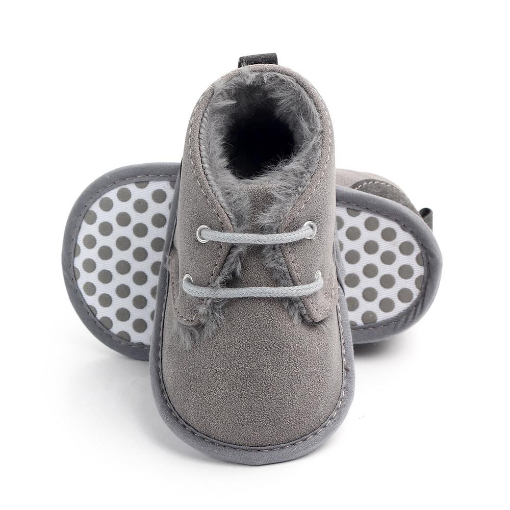 New Winter Newborn Baby Boots Keep Warm Cotton Shoes First Walkers Baby Boys Girls Infant Toddler Anti-Slip Soft Sole Boots