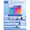 24/48 Colors Pindou Set High-quality Fusion Bean 2.6mm Pindou Diy Props Christmas Holiday Gifts Desktop Ornament