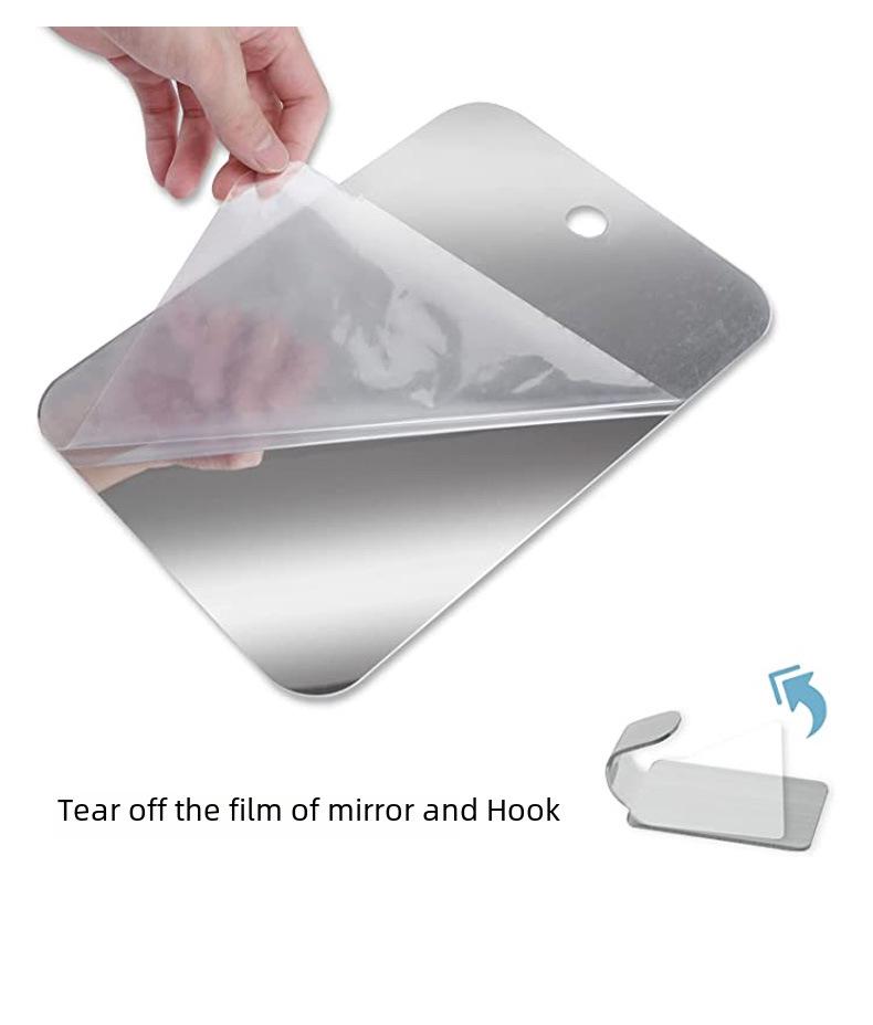 Anti-Fog Acrylic Bathroom Shaving Mirror for Men