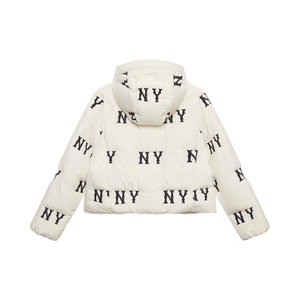 New MLB New York Yankees FW24 Down Jacket Women's Dark Cream 3FDJG1046-50CRD