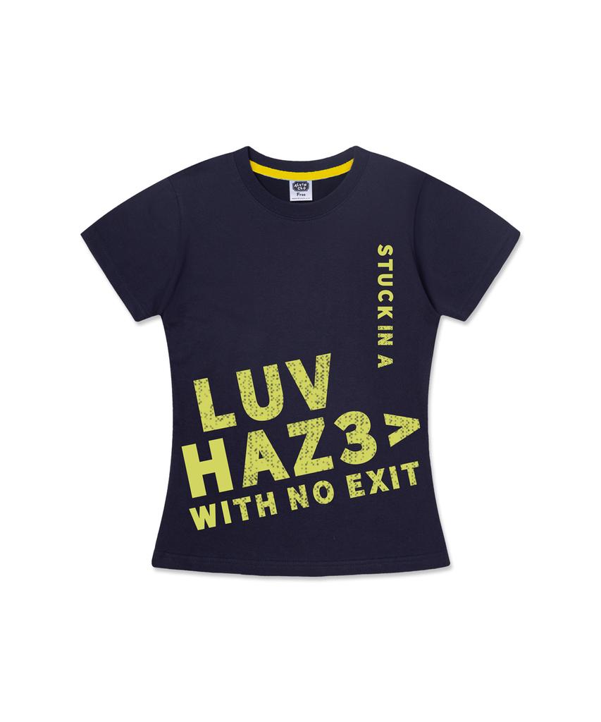 ALVINCLO [Women] No Exit Semi-Crop Short Sleeve T-Shirt Ast3704 (4 Colors)