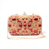 Gold Crystal Red Diamond Handmade Bag Women's Clutch Bag