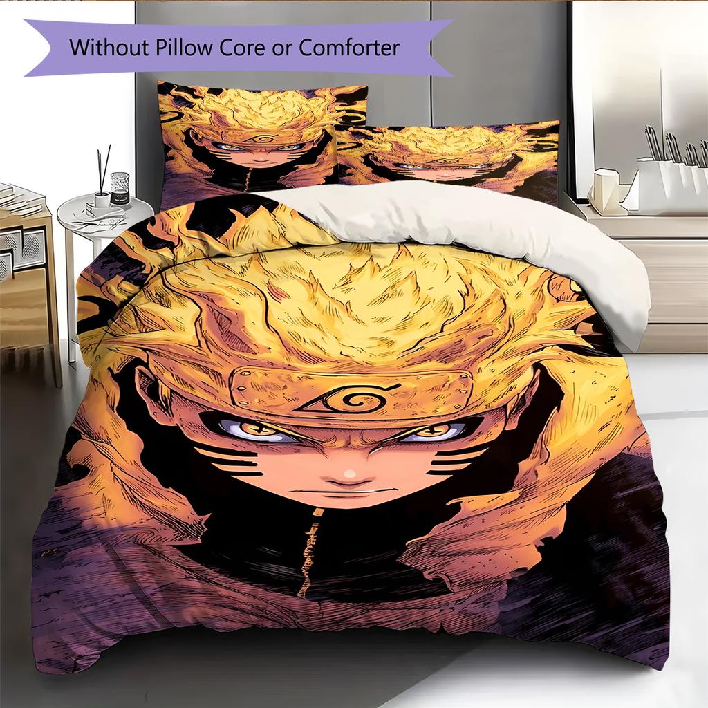 Cartoon Pattern Bedding Quilt Set Quilt Cover Pillowcase Home Decoration Birthday Gift (1 * Duvet Cover + 2 * Pillowcase, Without Core)
