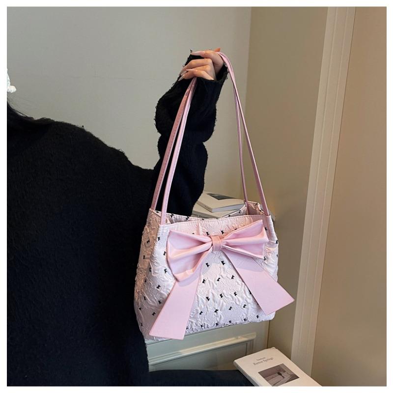Polka Dot Schmetterling Schultertasche im koreanischen Stil für Damen, Modische Pendler-Tragetasche, Schicke Lässige Crossbody-Tasche