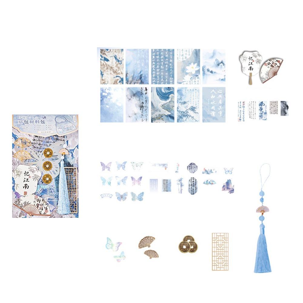 Chinese Style DIY Itabag Insert Material Multicolor Butterfly Pearl Rose DIY Decorative Material Pack Star Balls Bowknots