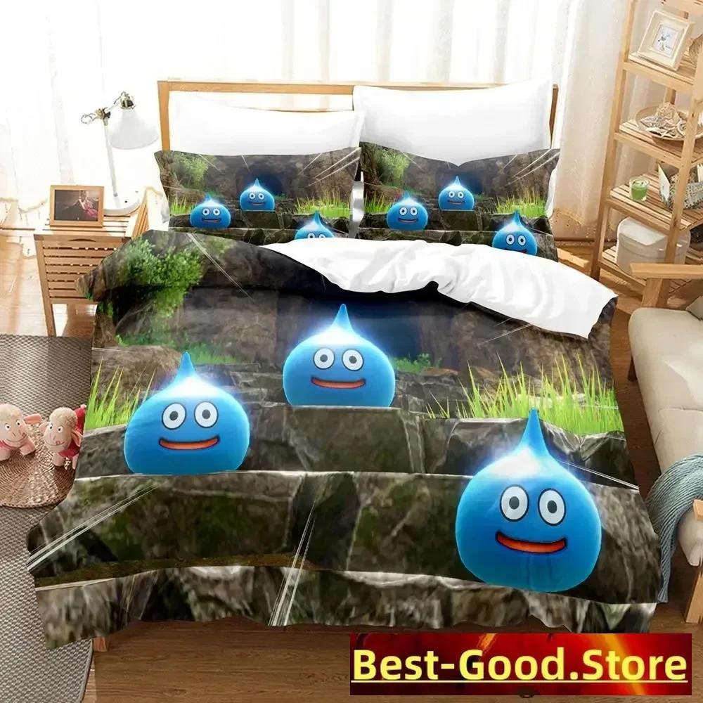 Dragon Quest XI Beding Set Single Twin Ful Quen King-Sized Dimensionsd Dimensions Bed Linen Set Adult People Kid Bedrom Duvetcover Sets Anime parure