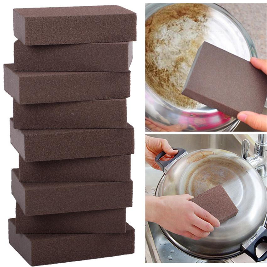 Buy Carborundum Sponge Nano Emery Sponges Caspian Stone Pot Brush Rust ...