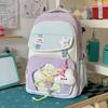 Schoolbag New Large-capacity College Style Schoolbag Girls Korean Version Pain Bag Ins Wind Shoulder Bag Japanese Versatile Casual Backpack