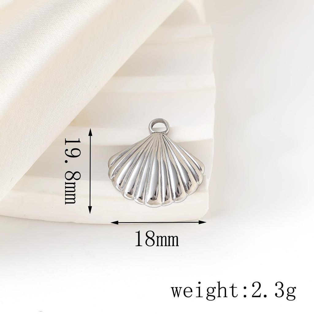 Ocean Series Pendant: Stainless Steel Starfish, Seashell, Seahorse & Fish Necklace Charm