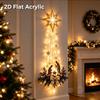 Christmas Magic Trail Wall Light Led Cascading Holiday Decor Warm White Glow Space-Saving Wall Decor Easy Wall Placement