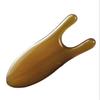 Cow horn eye scraper, natural yellow cow horn flat nasal bridge massager, dual-use small U-shaped nasal bridge