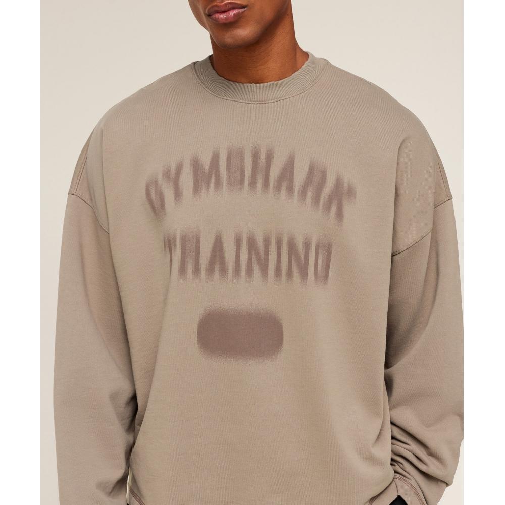 Gymshark Re Rack Crew Neck Pullover Lifestyle Braun A4c3l Nc0s