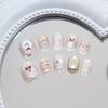 Fine flash cat eye three-dimensional cute bow tie cat polka dot cherry bow girl ins wind fake nails children wear