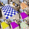 Modern Chessboard Grid Carpet Welcome Entrance Doormat Anti-slip Floor Mats Entryway Porch Hallway Removal Carpet Home Decor