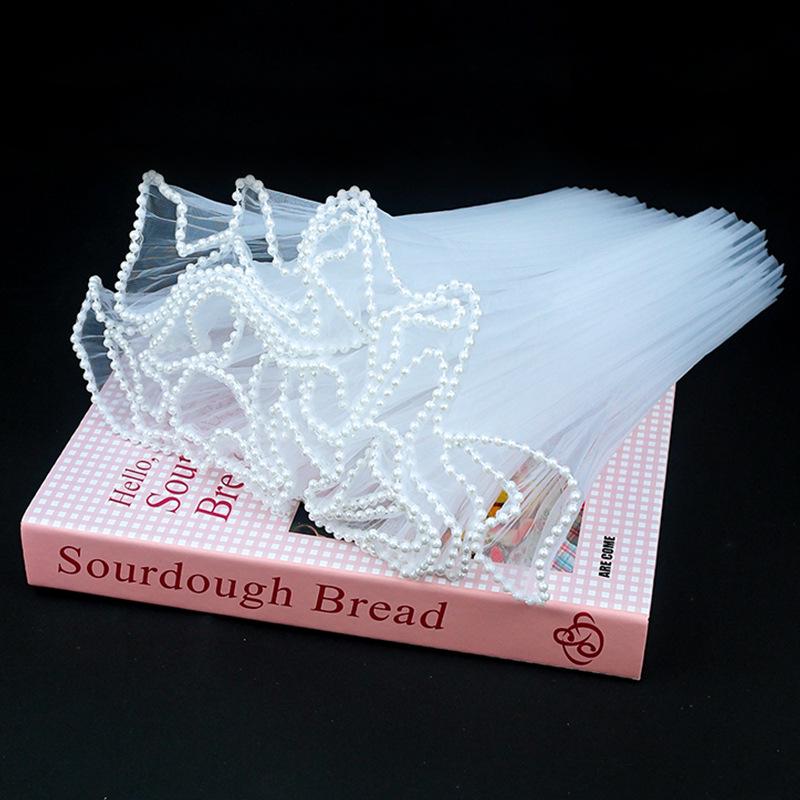 Korean Pearl Ruffle Gauze Floral Bouquet Wrapping Material - Pleated Mesh Wave Gauze