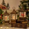 Christmas Decoration Crystal Lantern Automatic Snow Falling Music Box Christmas Gift Christmas Snowman
