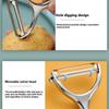 1/2Pcs Fruit Peeler Kirsite Stainless Steel Multifunctional Paring Knife Potato Carrot Cucumber Grater Household Kitchen Gadget