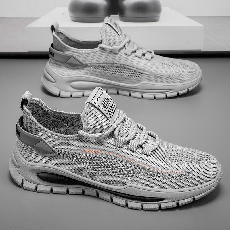 Men's Shoes New Summer Breathable Mesh Shoes Fly-woven Mesh Casual Versatile Youth Running Sports Trendy Shoes
