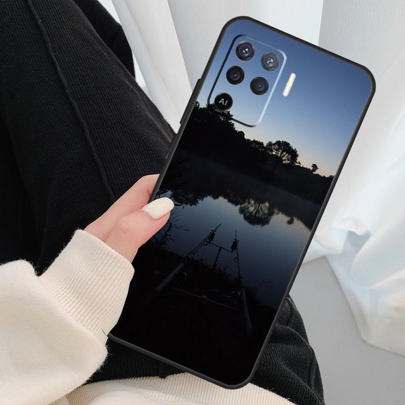

Carp Fish Fishing Rod Case For Oppo A18 A38 A58 A78 A98 A80 A60 A40 A96 A76 A16 A94 A74 A54 A15 A17 A57 A77 A5 Pro OPPO A74 4G