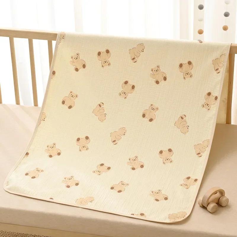 Waterproof Washable Mattress Urine Mat for Baby Toddlers Cute Cartoon Bed Protector Diaper Bedding Breathable Urine Pads Cloth