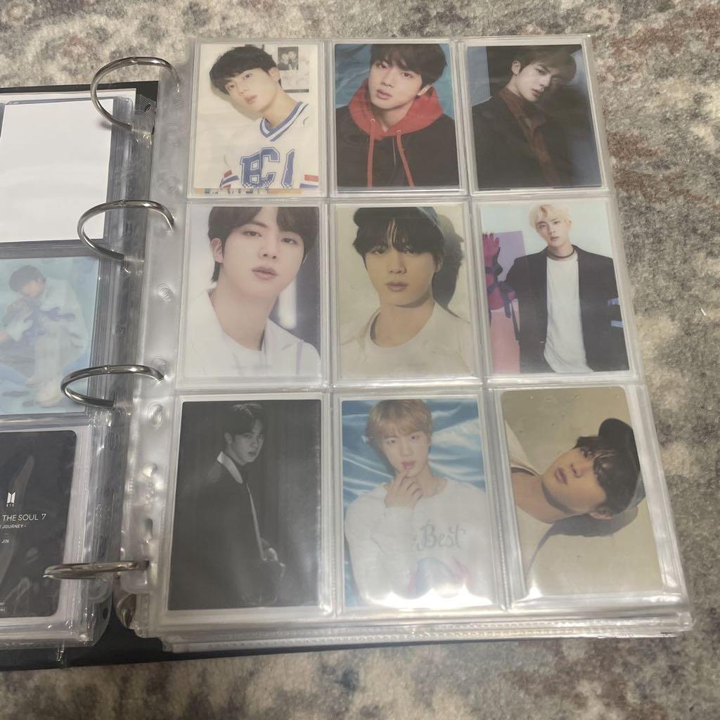 [USED] Official BTS JIN THE BEST trading cards bundle complete set