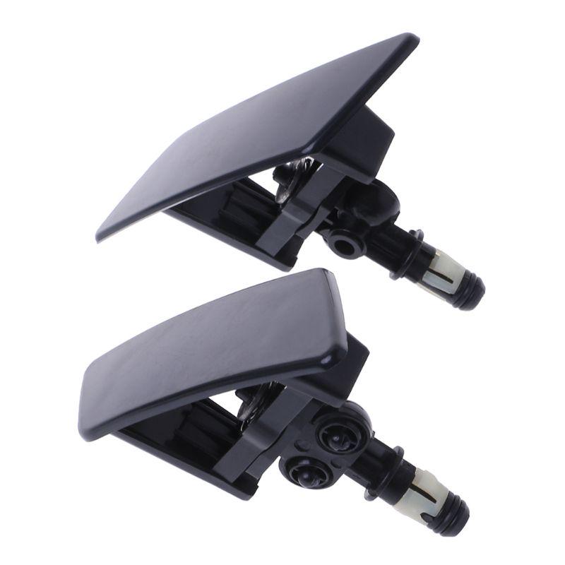 2Pcs Car Left Right Headlight Water Spray Washer Nozzle for Citroen C4 Headlamps Clear