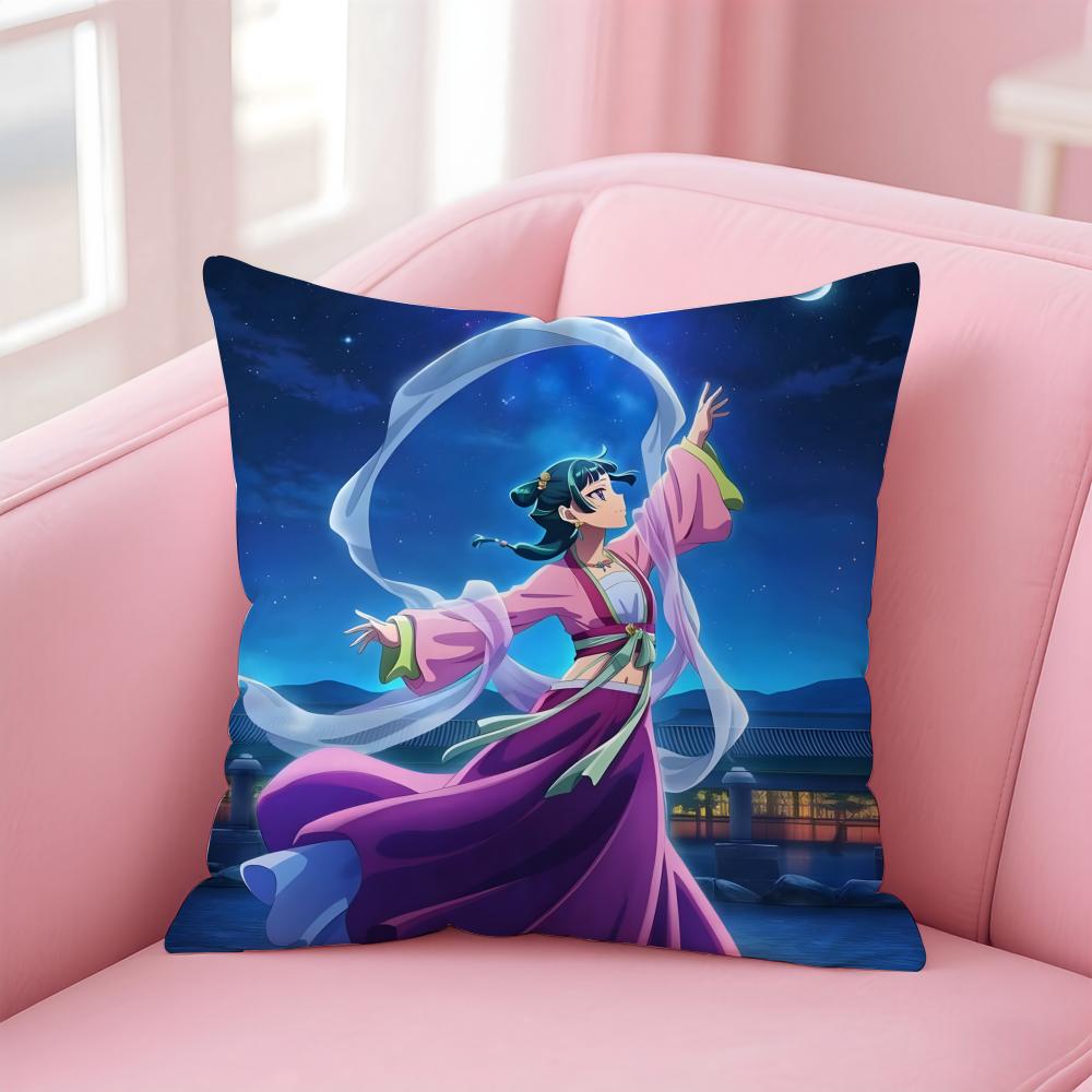 Anime Healing The AApothecary DDiaries Cushion Cover Pillow Case Soft Skin Friendly Fabric Comfort  Concealed Zipper