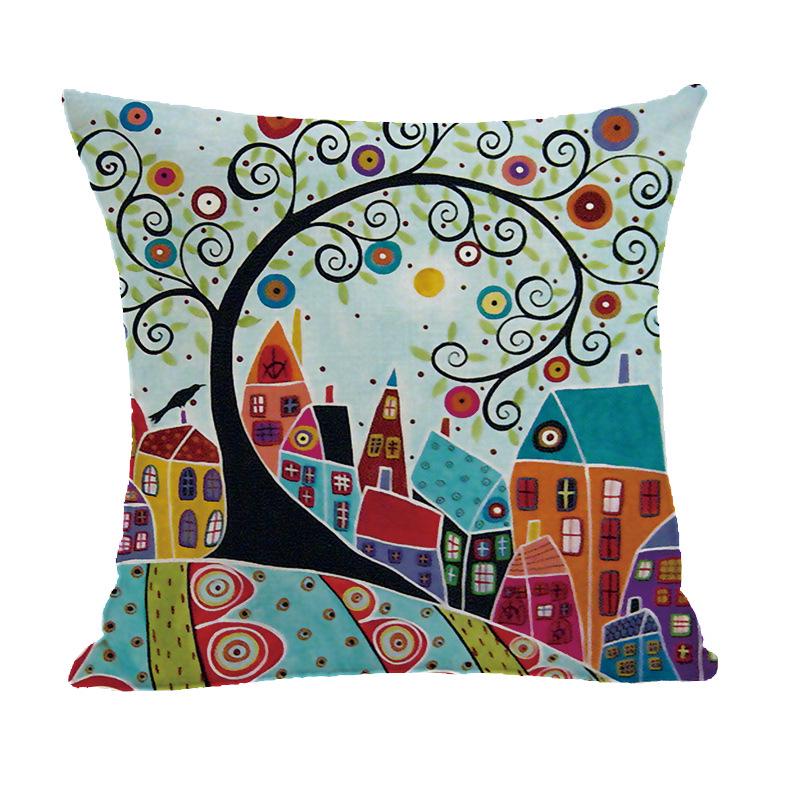 Скандинавский геометрический бархат персиковая кожа мультяшная наволочка для подушки-спинкичехол для подушки 45x45 cm 689₽