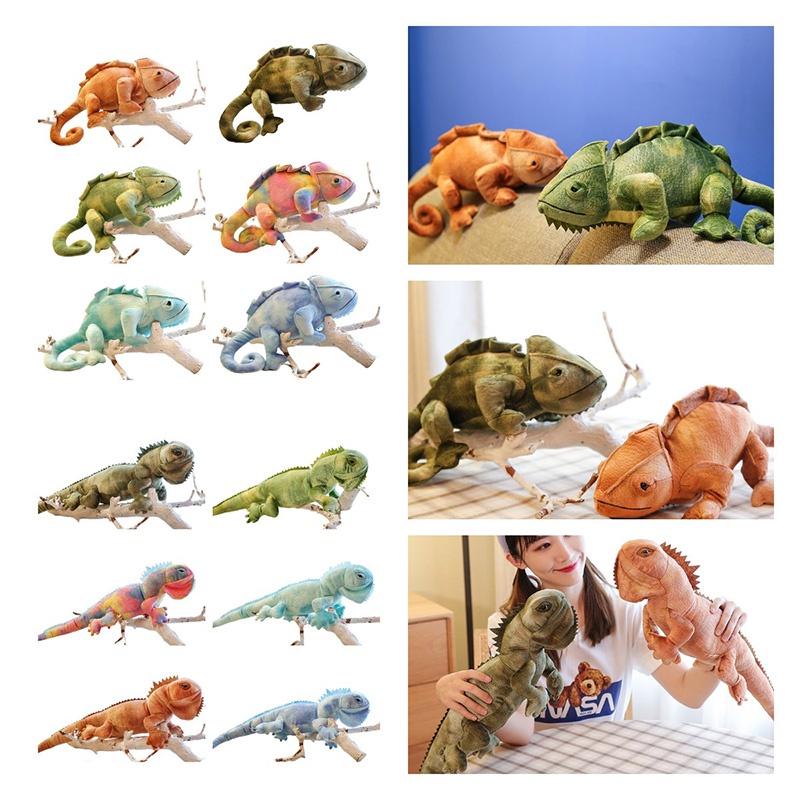 Realistic Lizard Plush Toy Super Soft Short Plush Material Color-changing Chameleon Doll Perfect Gift For Teens