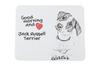 Jack Russell Terrier - mouse pad com estampa, mouse pad personalizado com tema de cachorro, gadget exclusivo para um trabalhador de escritório da marca Art-Dog