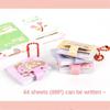 Smalll Mini Notebook with Keychain Cute Cartoon Plant Fruit Notebooks Creative Portable Journals Notebooks School Supply