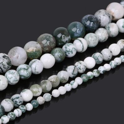 10mm Natural Tree Lines Agate Beads Loose Round Beads For Jewelry Making DIY Bracelet Necklace Earring