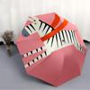 1pc Zebra Pattern Automatic Folding Umbrella - Compact Travel Umbrella with Auto Open/Close 8-Rib Heavy-Duty Shaft for Women/Men -l049