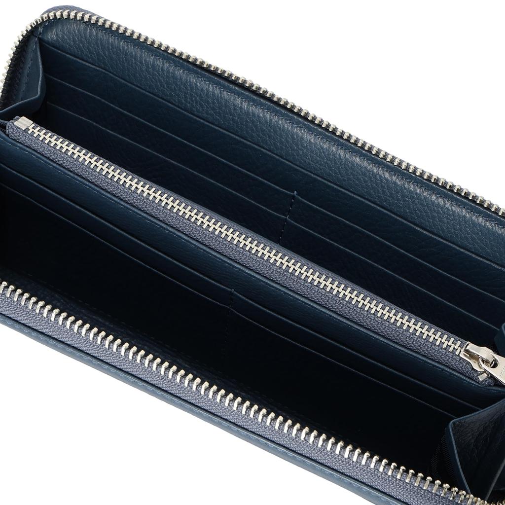 Portefeuille Bi-fold Bleu Marine Gris [Aniari] 07-20019-221